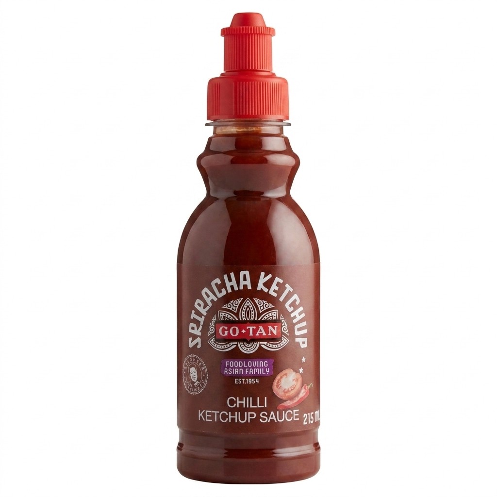 Sriracha Ketchup Chilli Ketchup Sauce 215ml Go-Tan