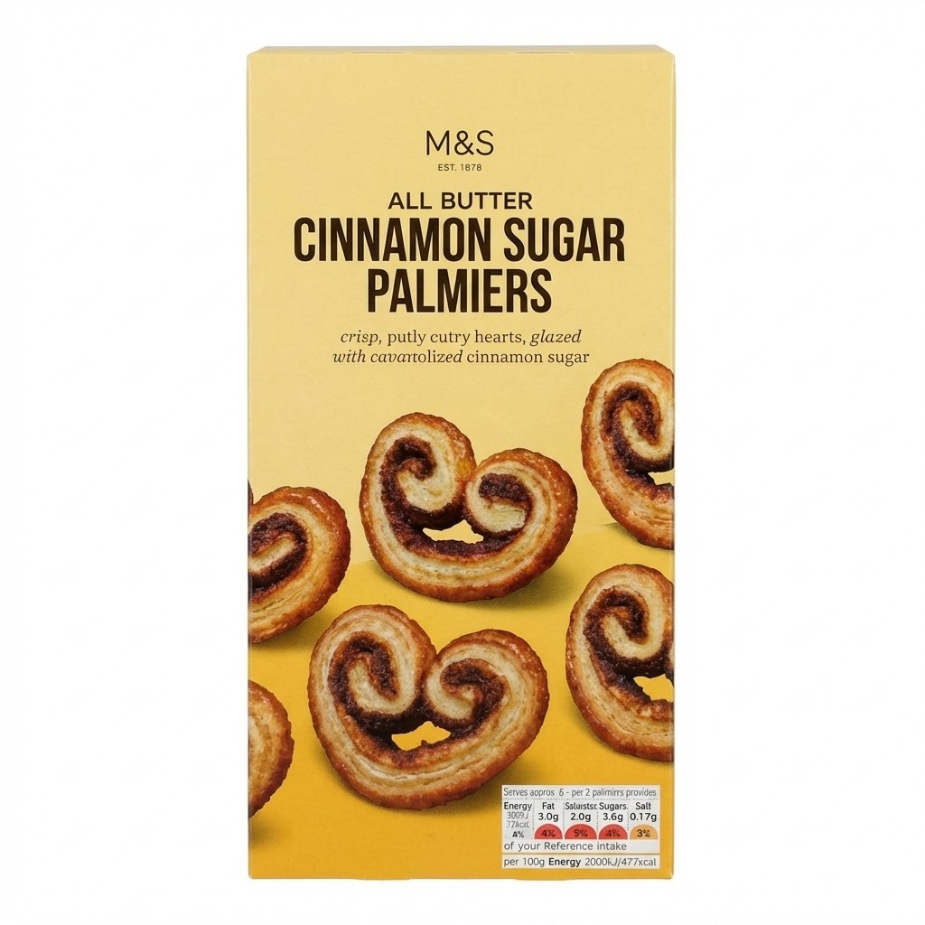 M&S Cinnamon Sugar Palmiers 100g