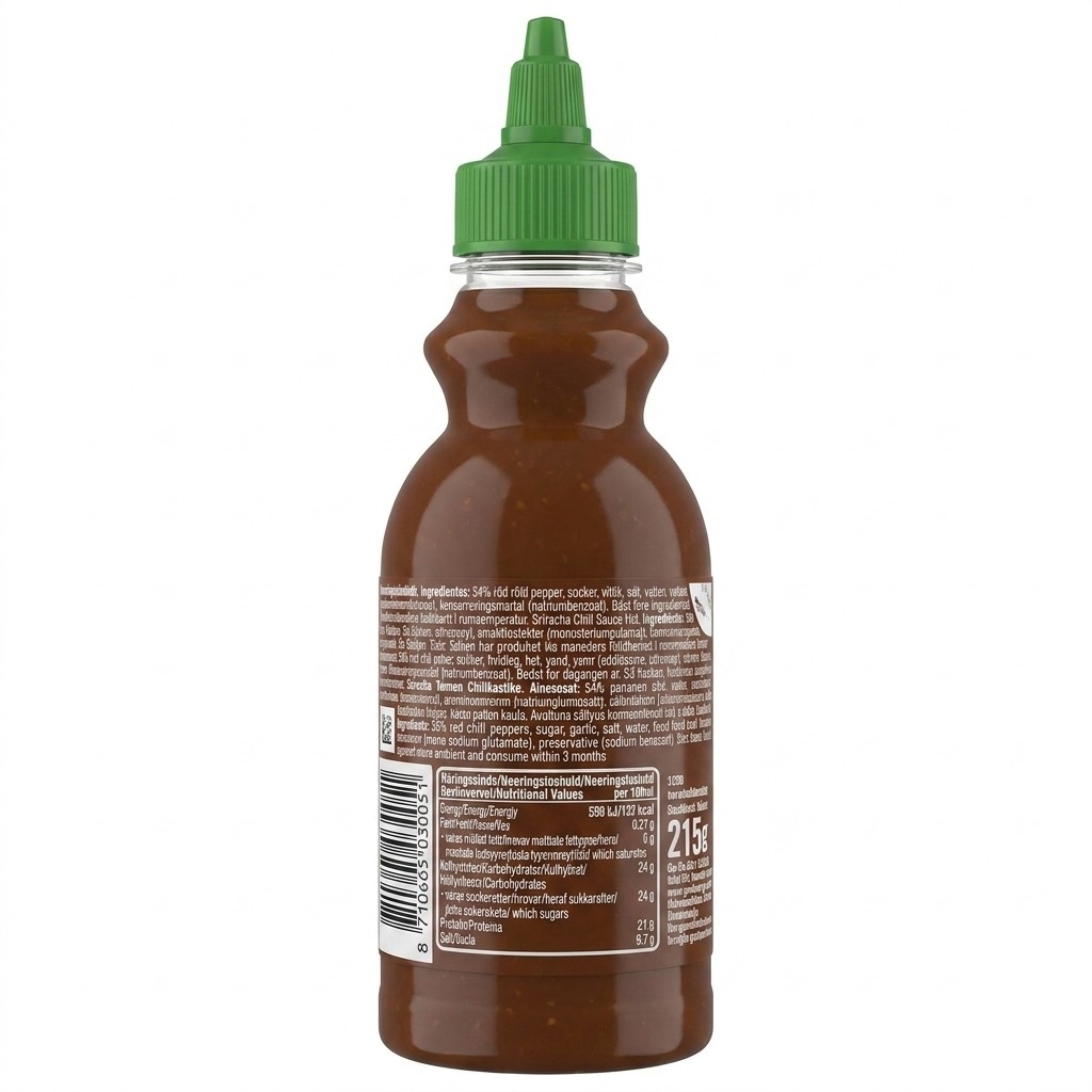 Sriracha Hot Chilli Sauce 215ml Go-Tan