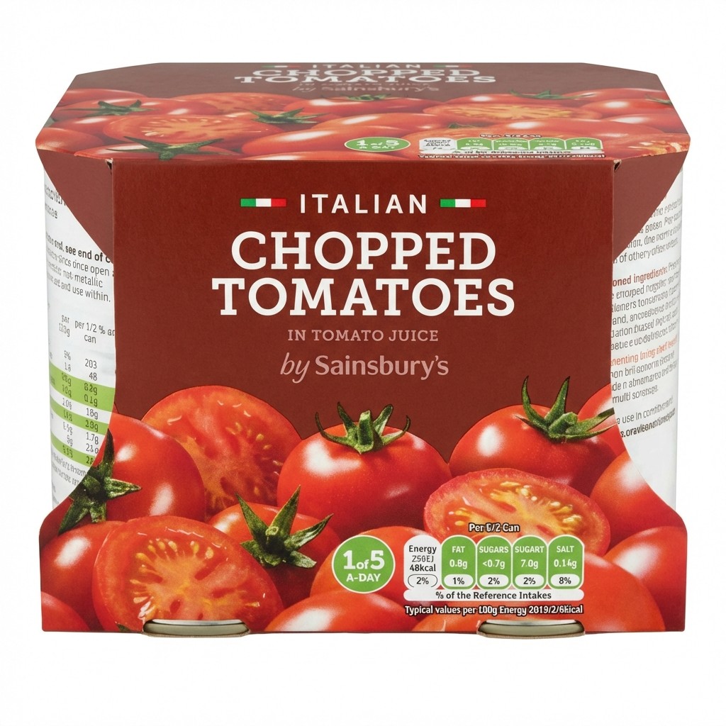 Sainsbury's Italian Chopped Tomatoes 4x400g