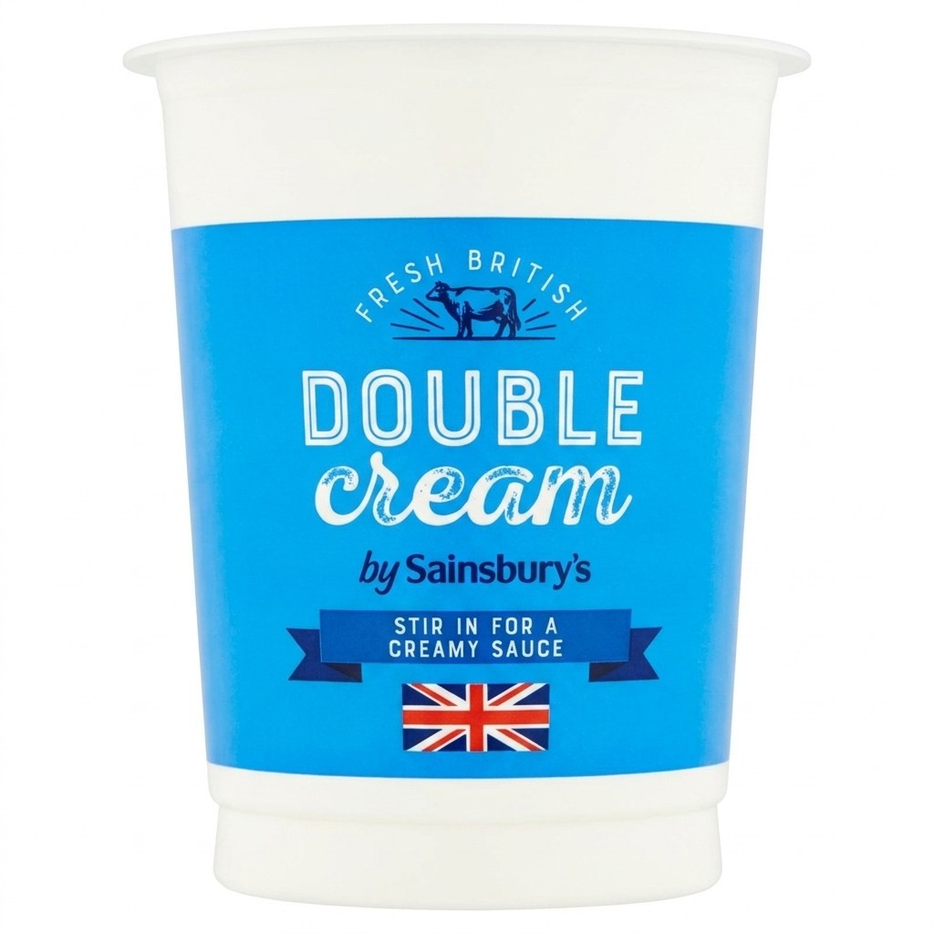 Sainsbury's Pasteurised British Double Cream 300ml