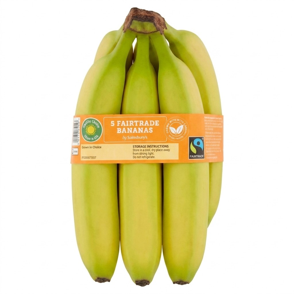 Sainsbury's Fairtrade Bananas 5pcs