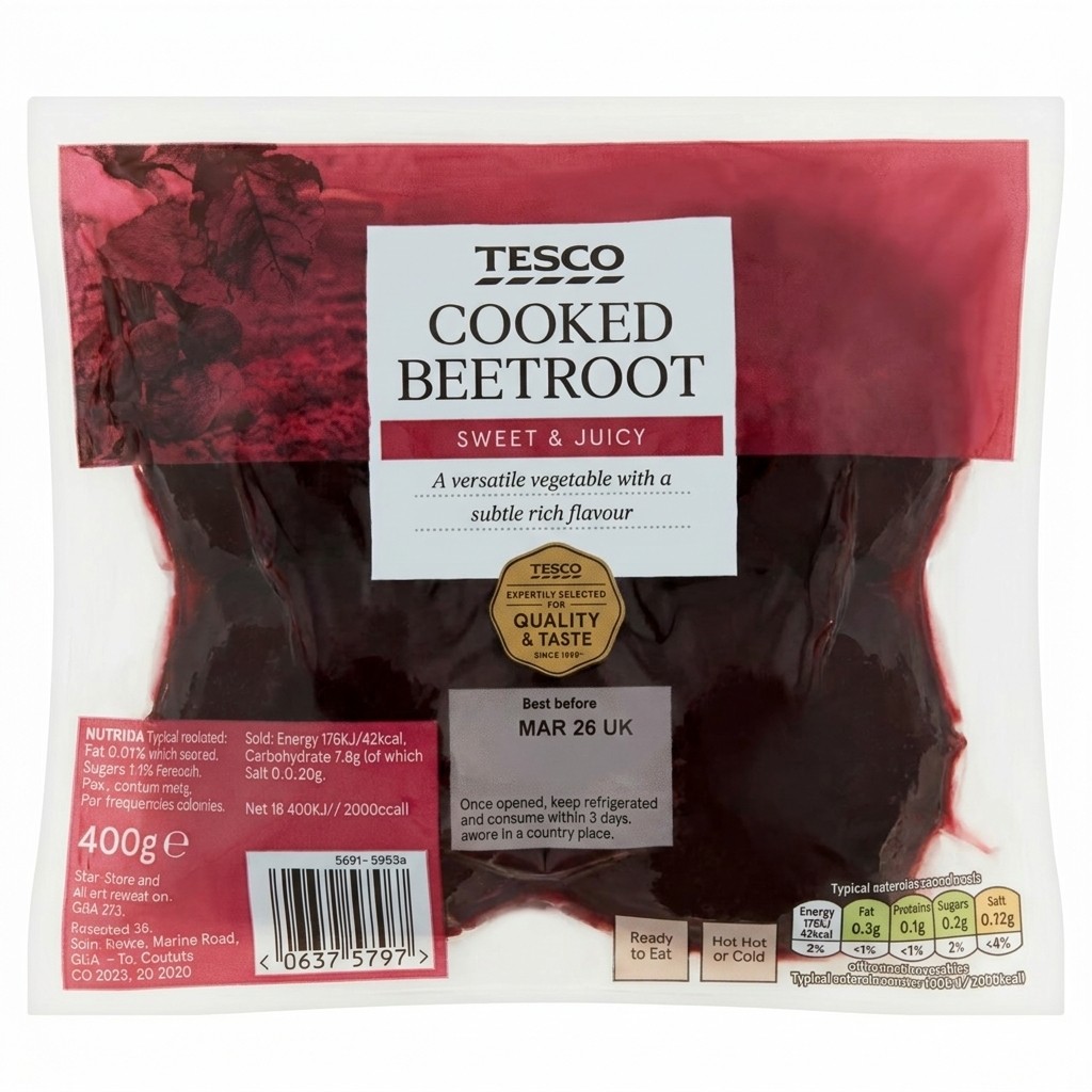 Tesco Cooked Beetroot 500g