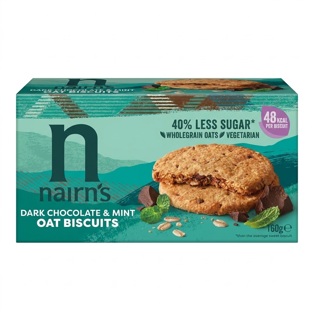 Nairn's Dark Chocolate & Mint Oat Biscuits 160g