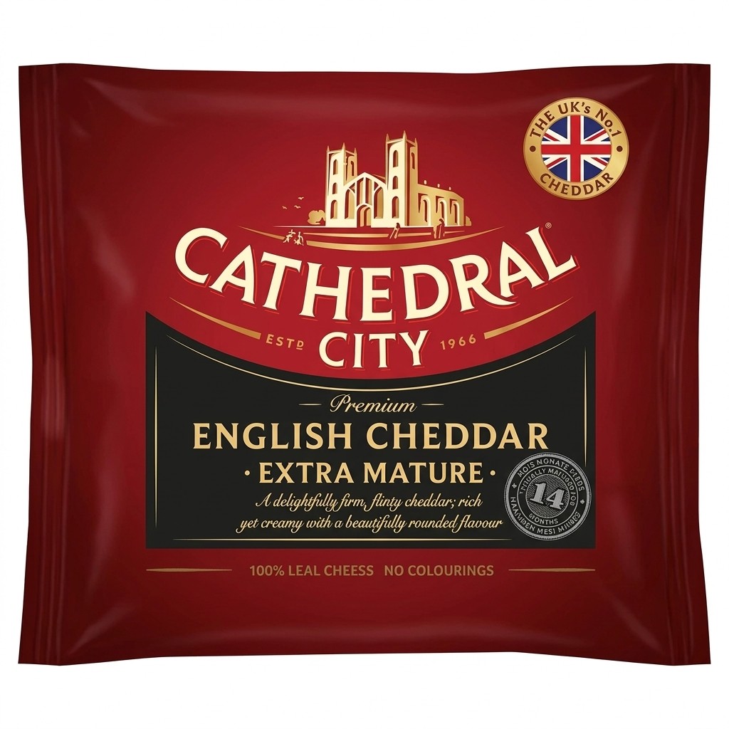 English Cheddar Extra Mature 350g Cathedral City