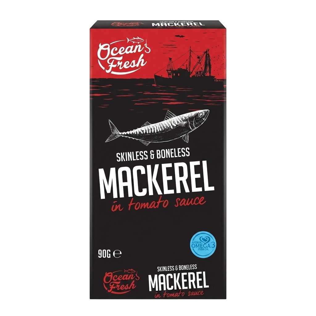Ocean's Fresh Mackerel in Tomato Sauce 90g