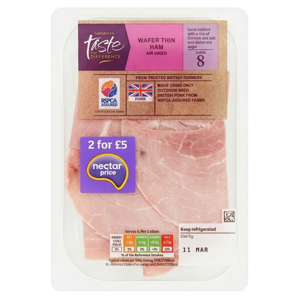 Sainsbury's Wafer Thin Ham 120g