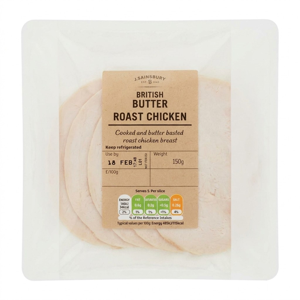 J. Sainsbury British Butter Roast Chicken 150g