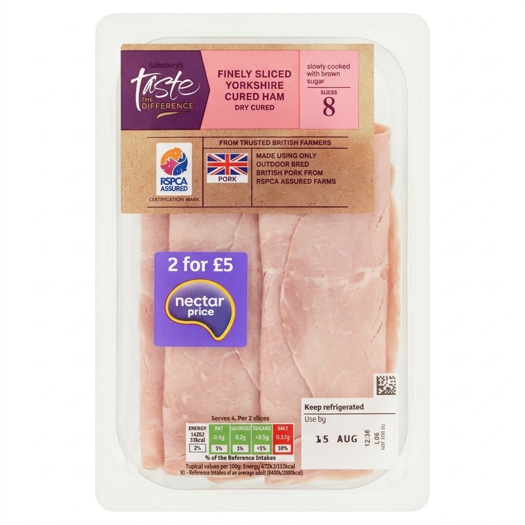 Sainsbury's Taste the Difference Yorkshire Cured Ham 120g