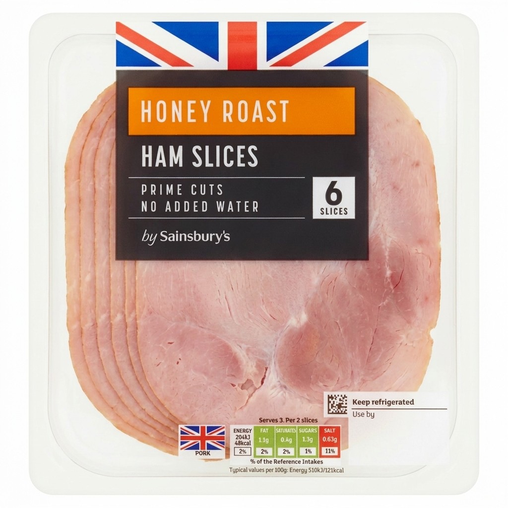 Sainsbury's Honey Roast Ham Slices 120g