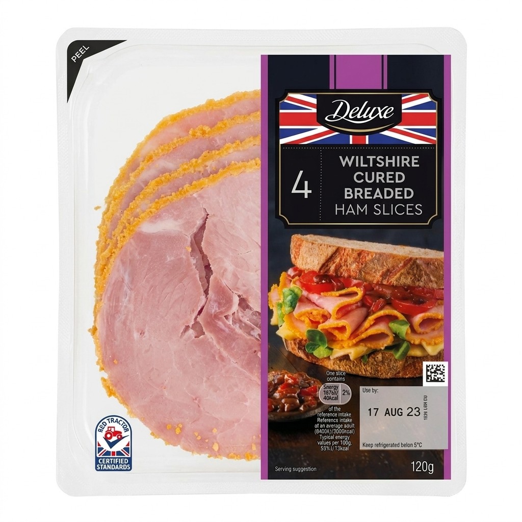 Deluxe Wiltshire Cured Breaded Ham Slices 120g