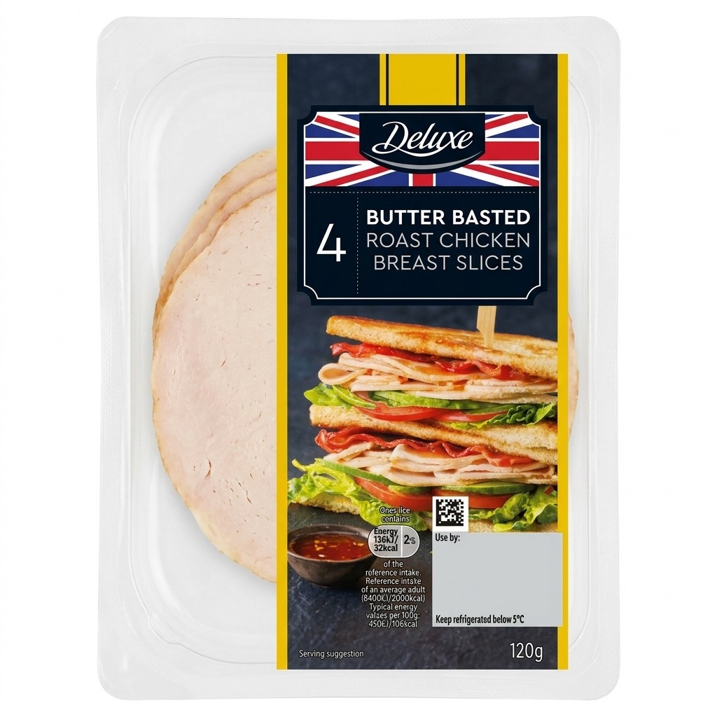 Deluxe Butter Basted Roast Chicken Breast Slices 120g