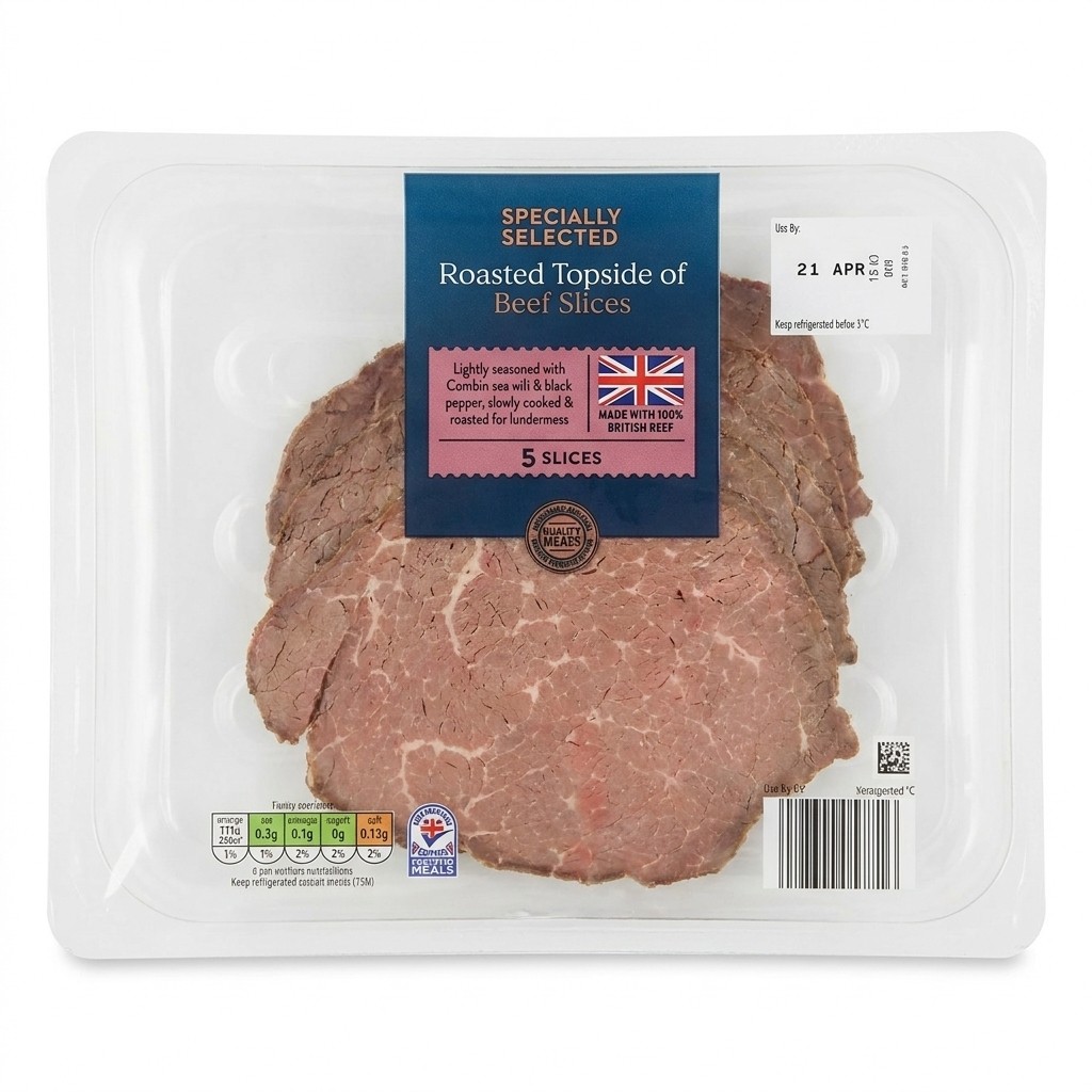 Specially Selected Roasted Topside of Beef Slices 100g