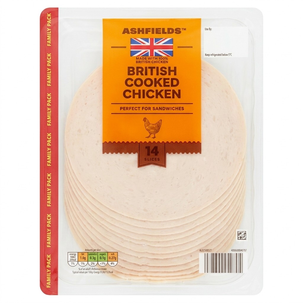 Ashfields British Cooked Chicken 300g
