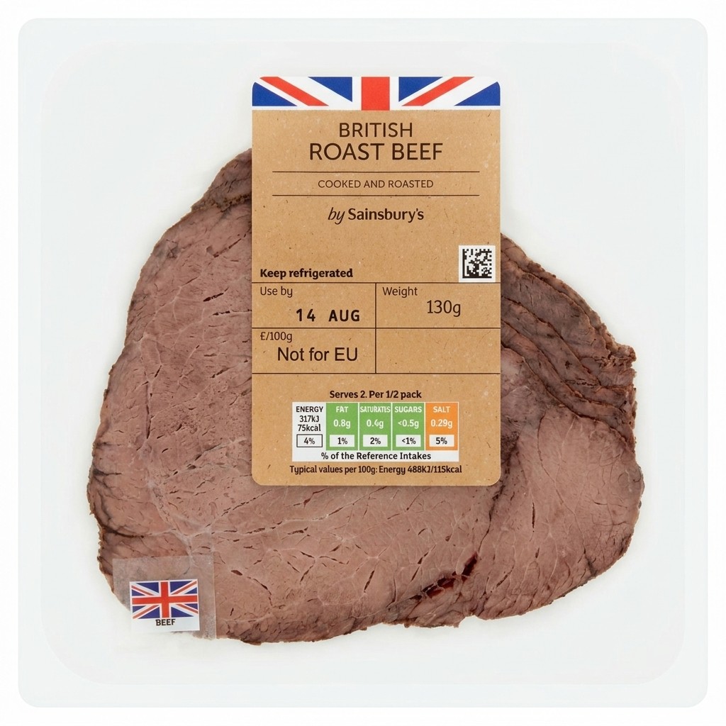 Sainsbury's British Roast Beef 130g