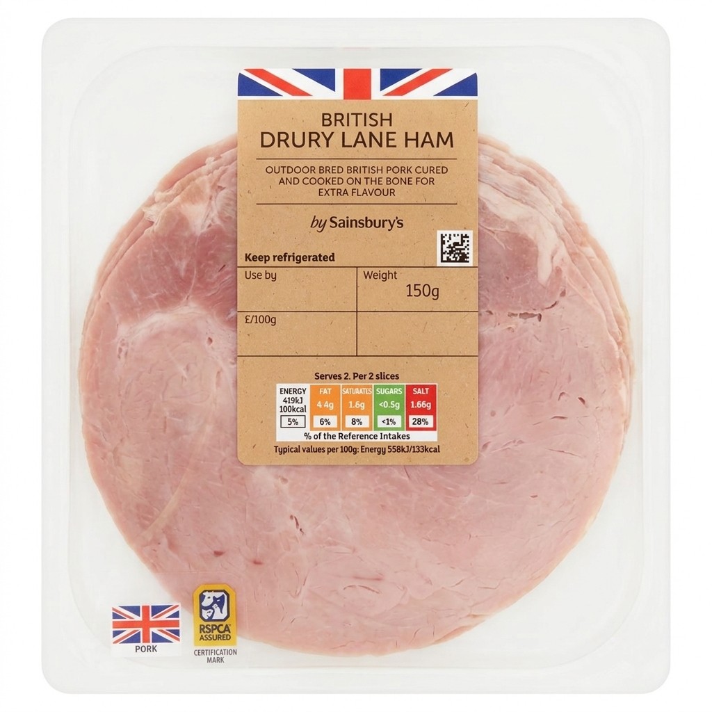 Sainsbury's British Drury Lane Ham 150g
