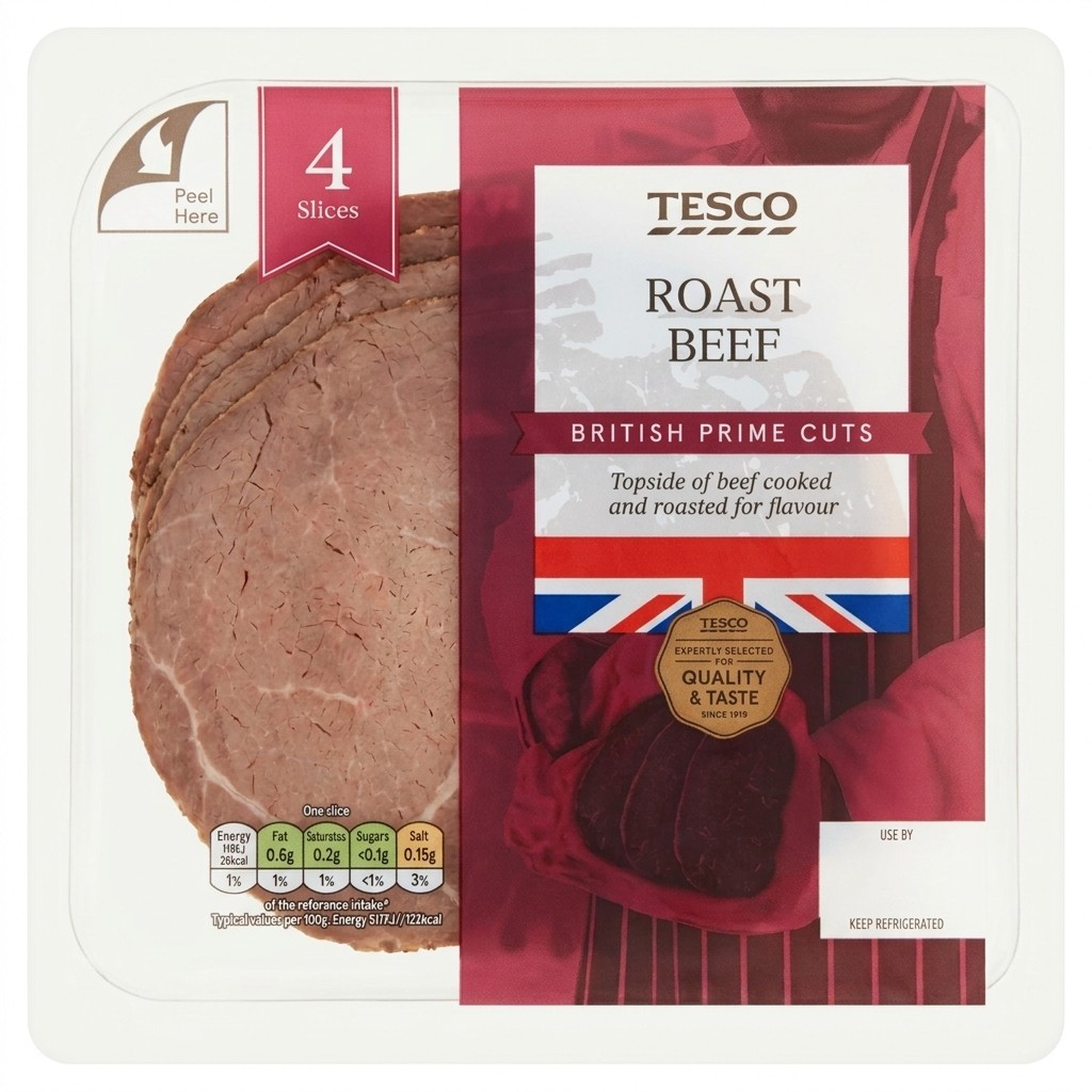 Tesco Roast Beef 90g