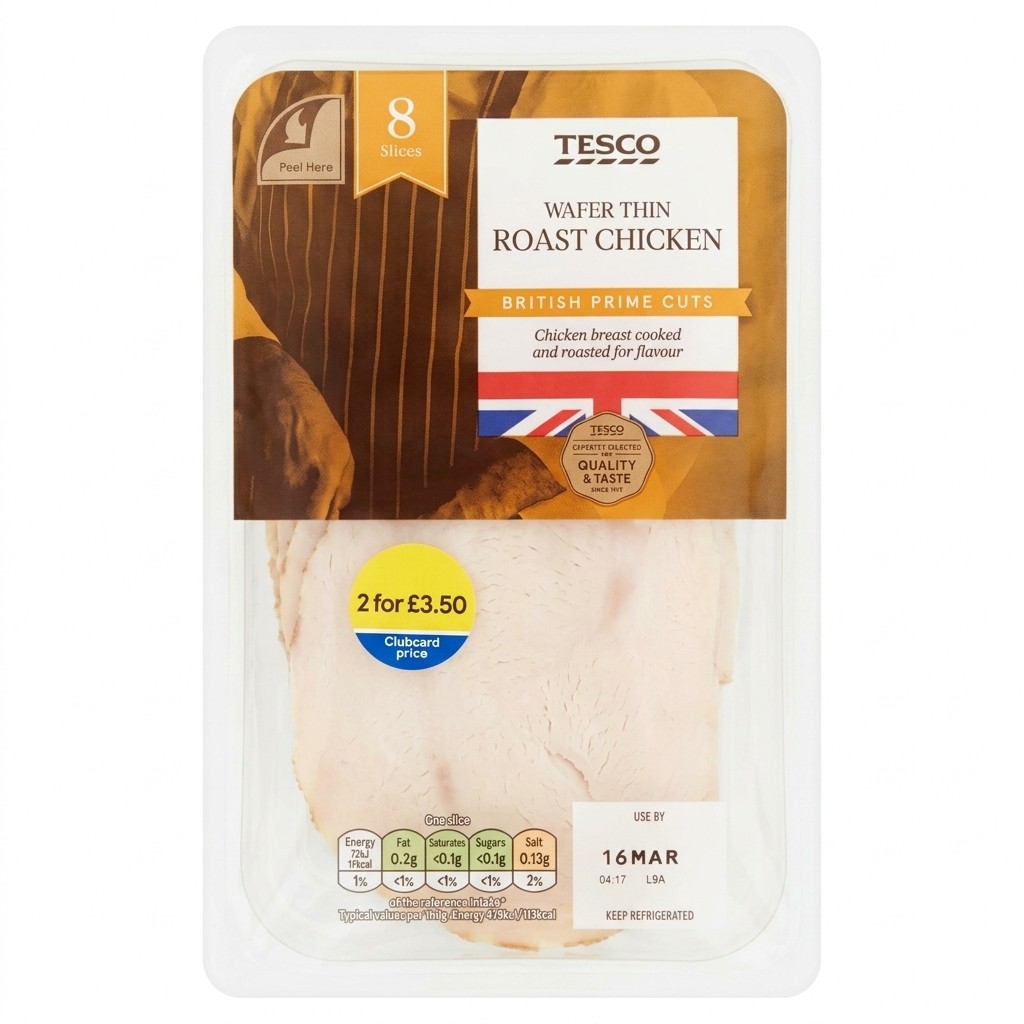 Tesco Wafer Thin Roast Chicken 120g