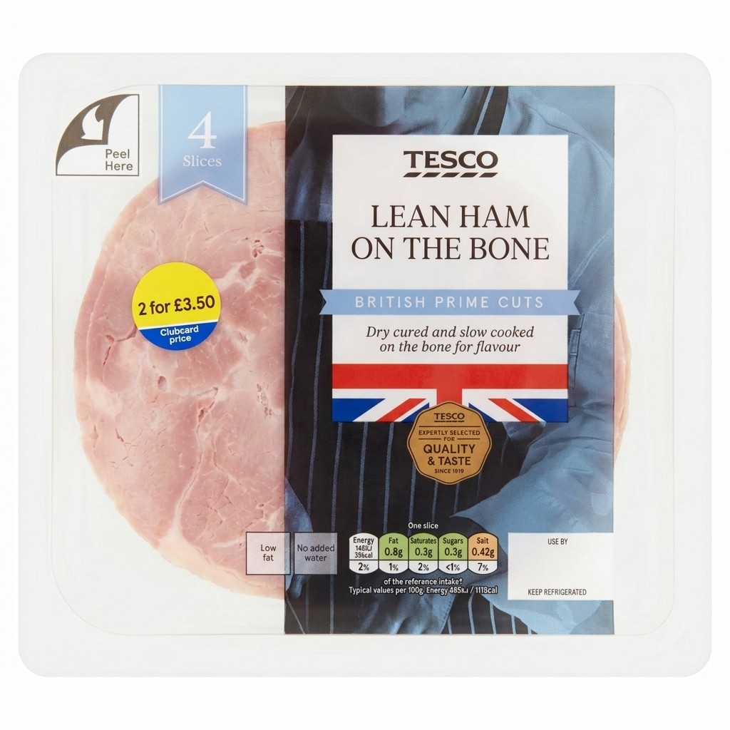 Tesco Lean Ham on the Bone 120g