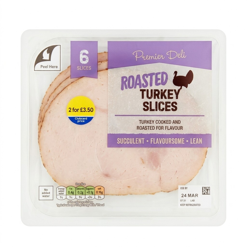 Premier Deli Roasted Turkey Slices 125g