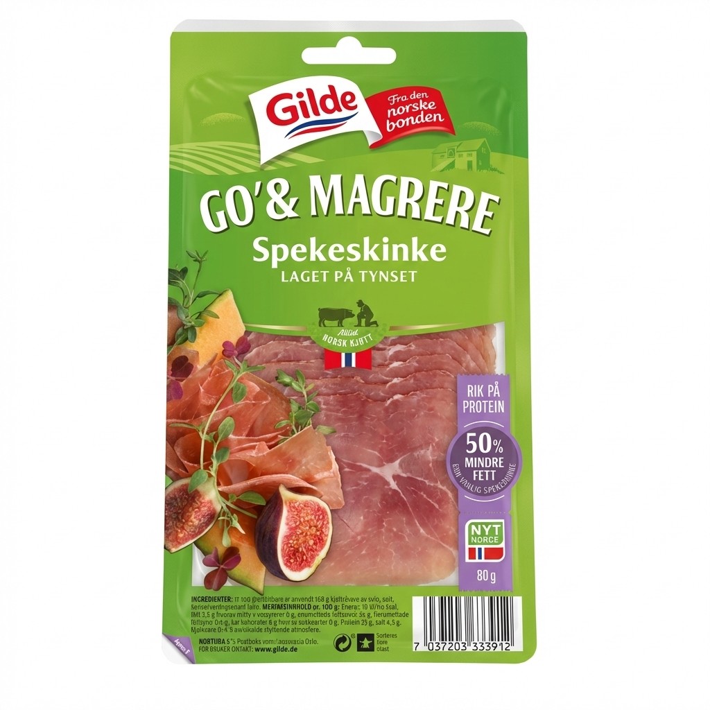 Go & Mager Spekeskinke 80g Gilde