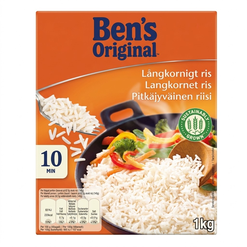 Langkornet ris 1kg Ben's Original