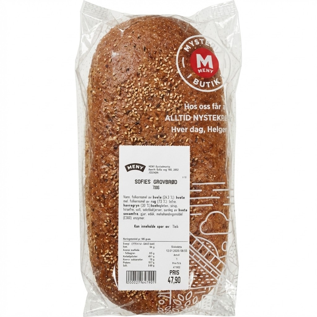 Sofies Grovbrød 700g Meny