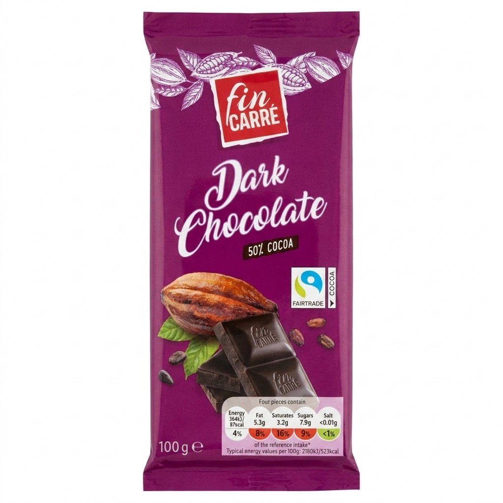 Fin Carré Dark Chocolate 100g
