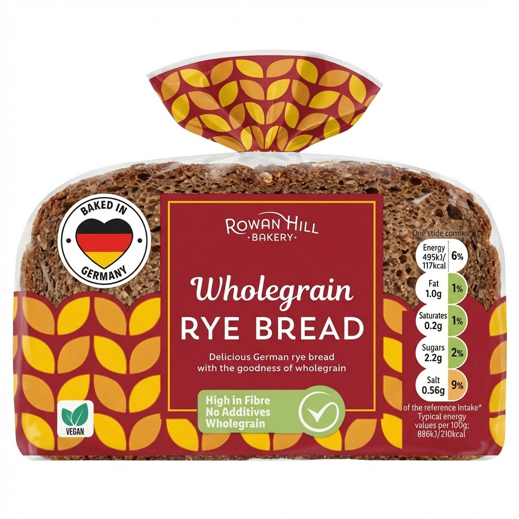 Rowan Hill Bakery Wholegrain Rye Bread 500g