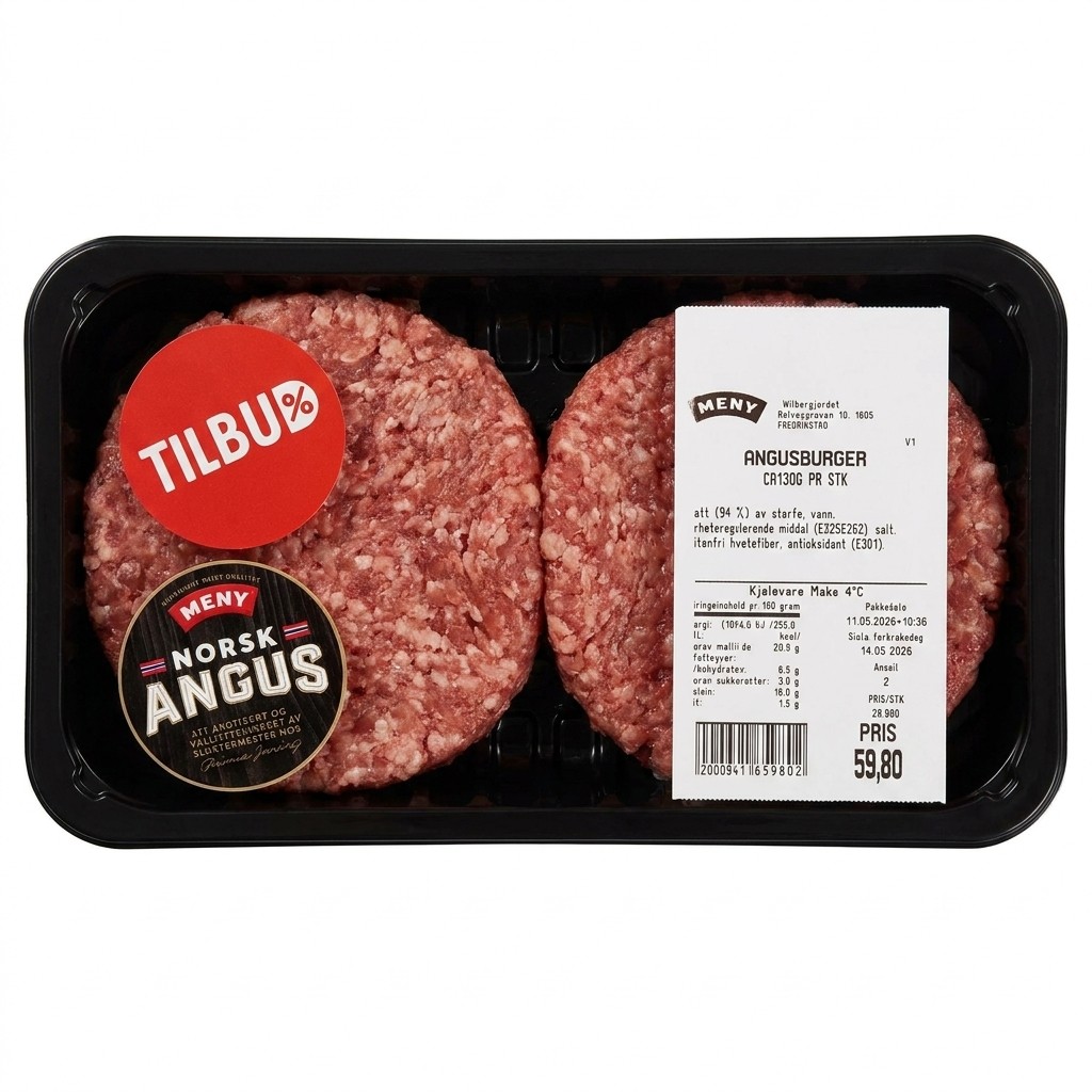 Angusburger 130g Meny