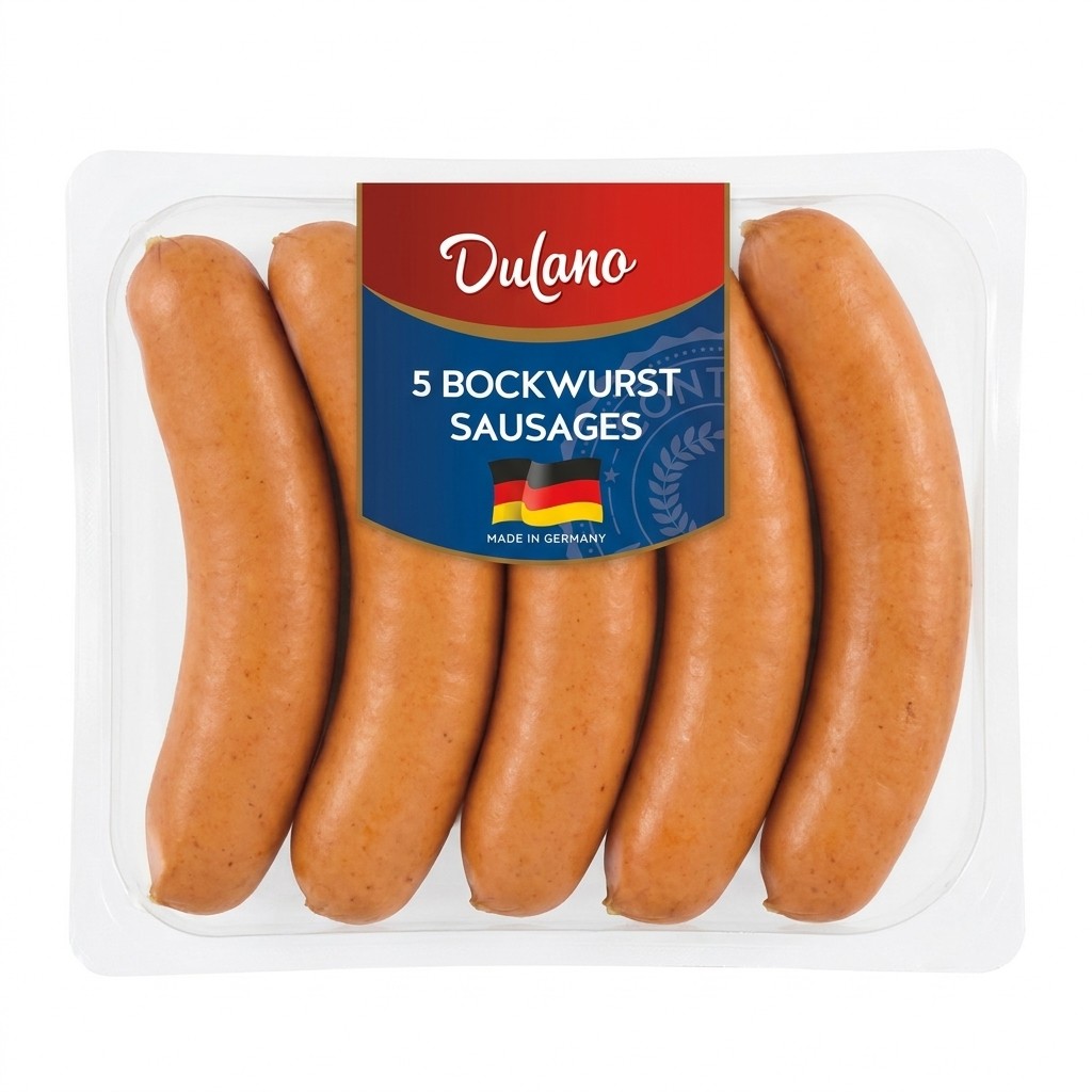Dulano 5 Bockwurst Sausages 500g