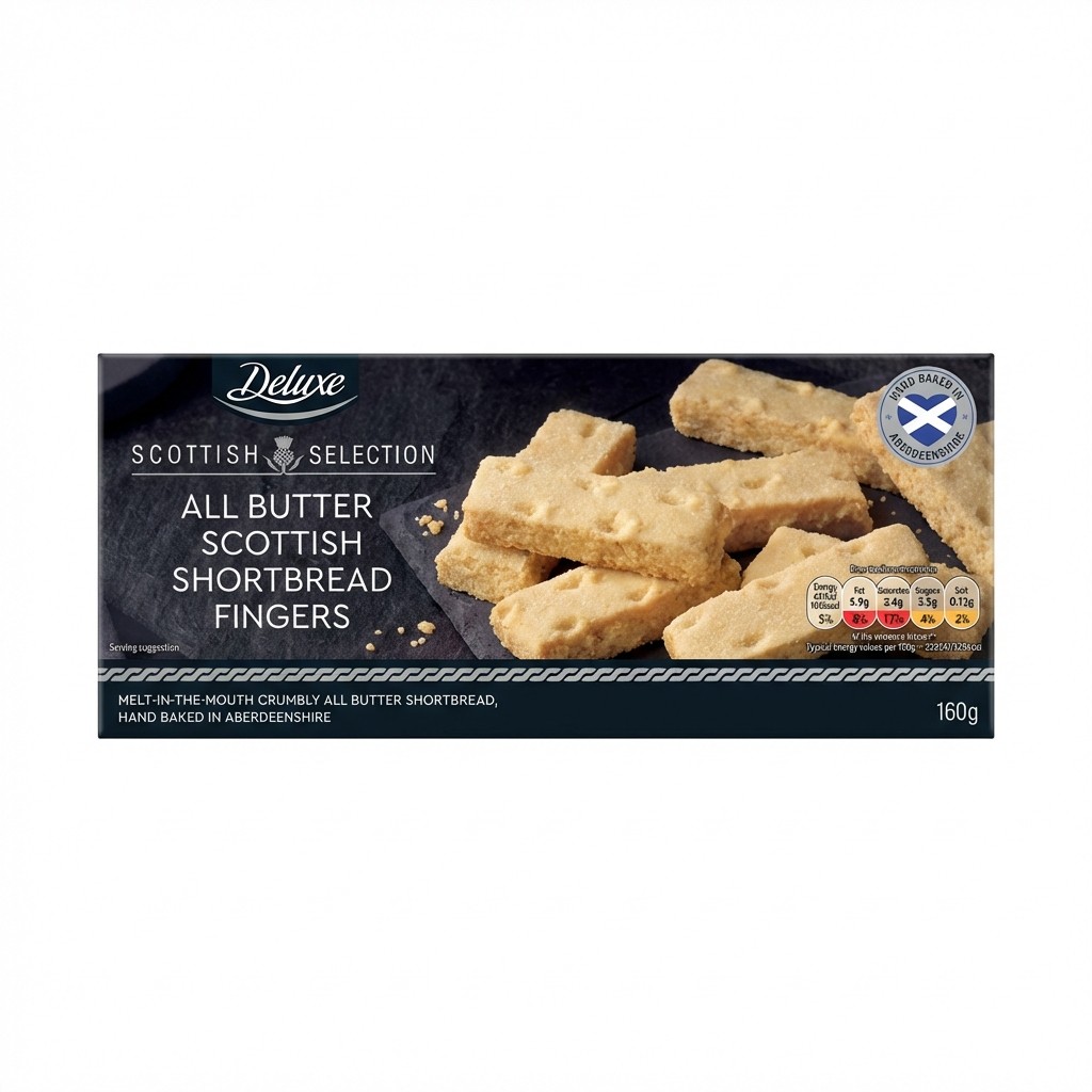 Deluxe All Butter Scottish Shortbread Fingers 160g