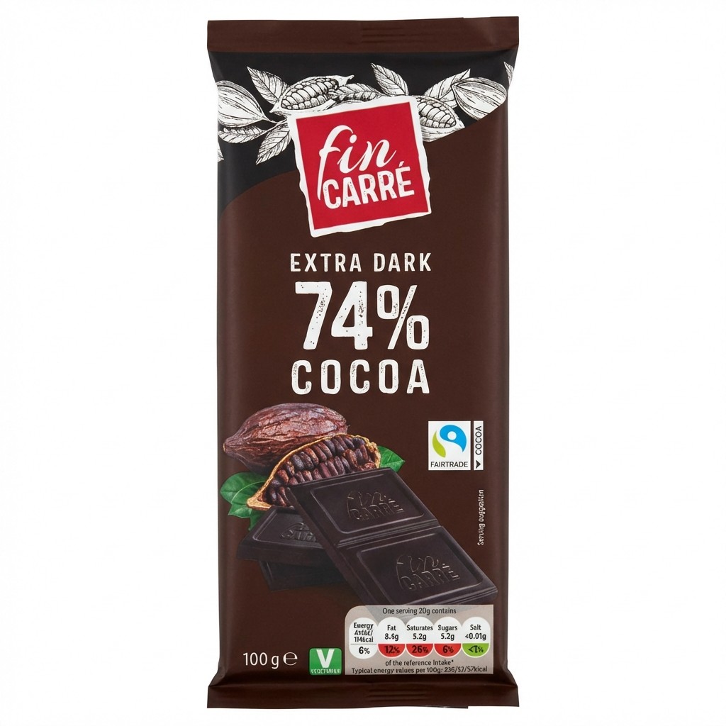 Fin Carré Extra Dark 74% Cocoa 100g