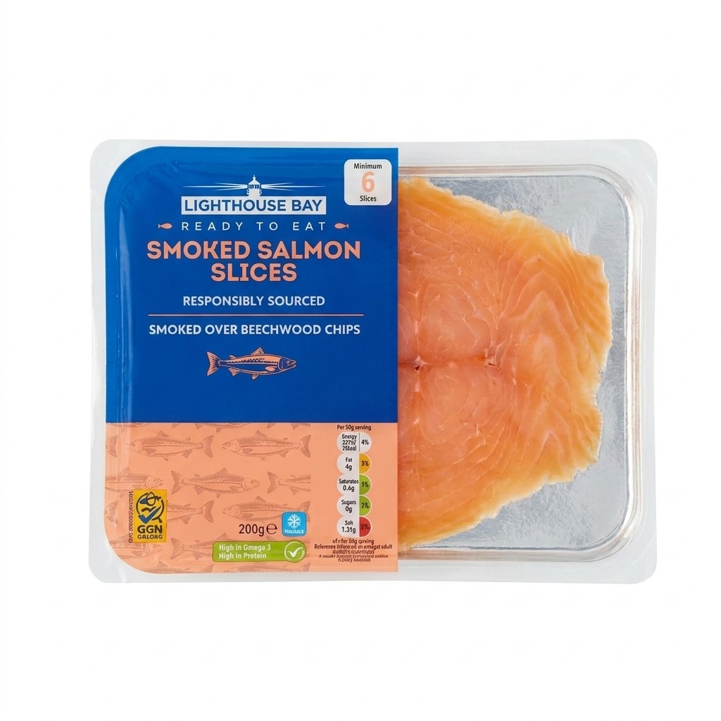 Lidl Sliced Norwegian Smoked Salmon 200g