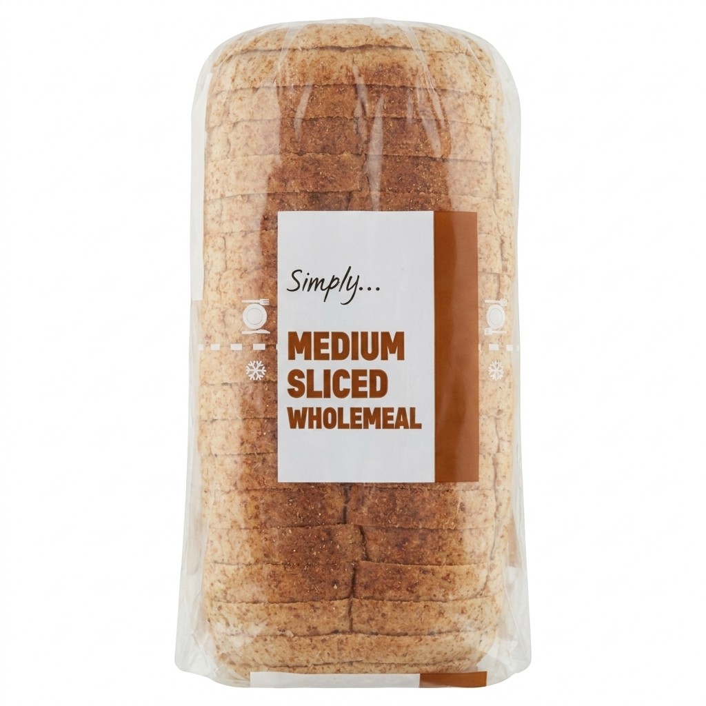 Simply Medium Sliced Wholemeal 800g