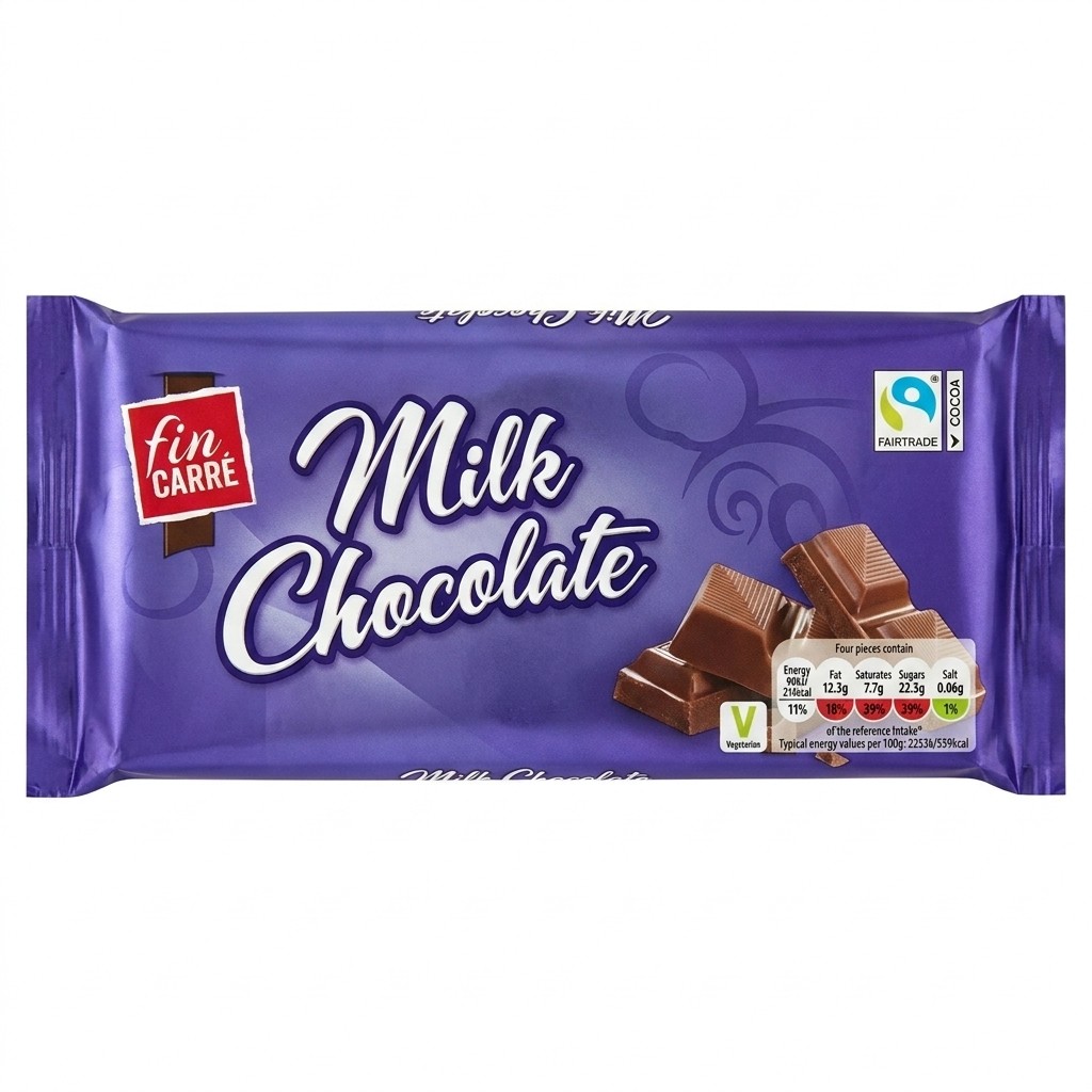Fin Carré Milk Chocolate 200g