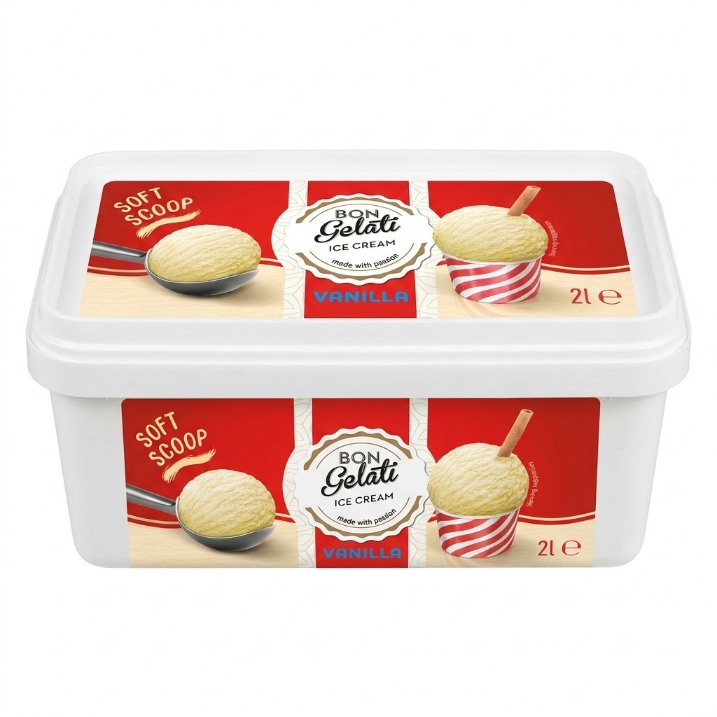 Bon Gelati Vanilla Ice Cream 2L