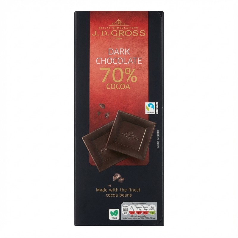 J.D. Gross Dark Chocolate 70% Cocoa
