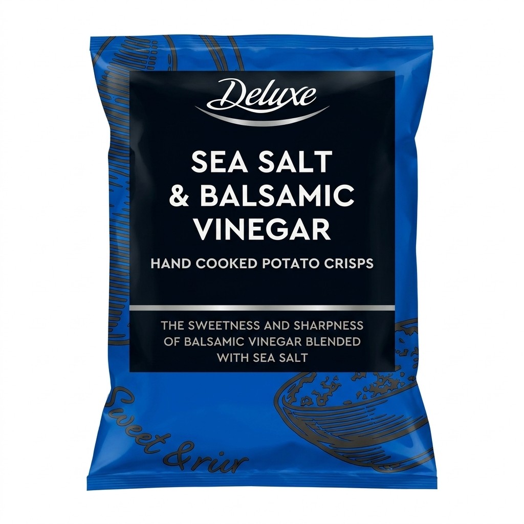 Deluxe Sea Salt & Balsamic Vinegar Potato Crisps 150g