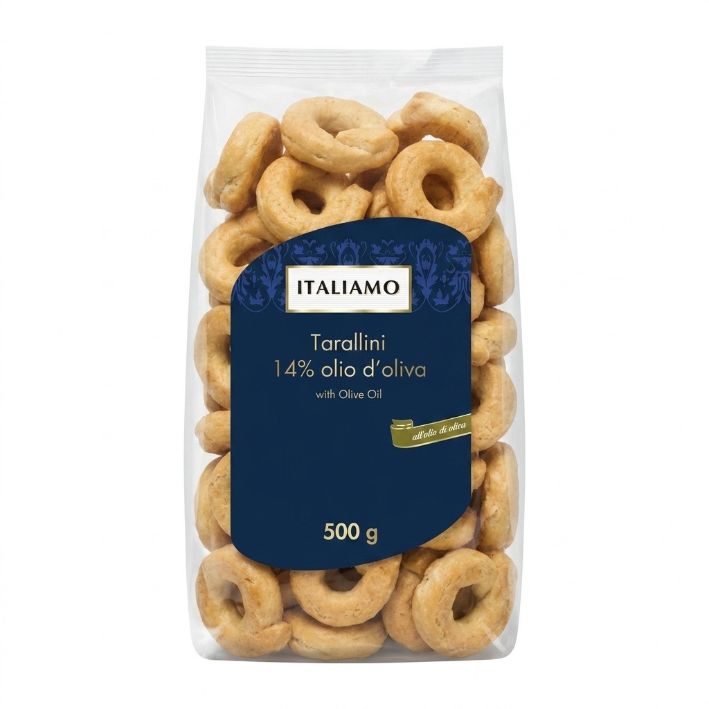 Italiamo Tarallini with Olive Oil 500g