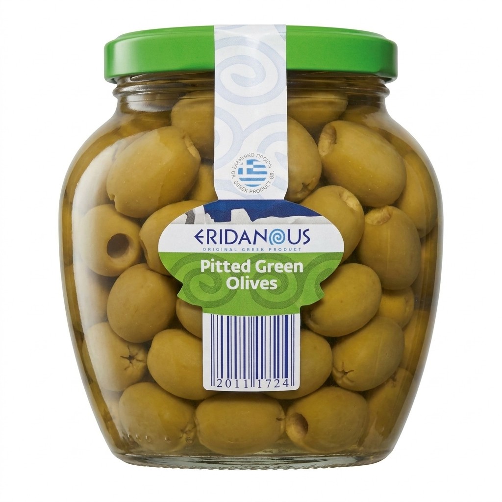 Eridanous Pitted Green Olives 1600g