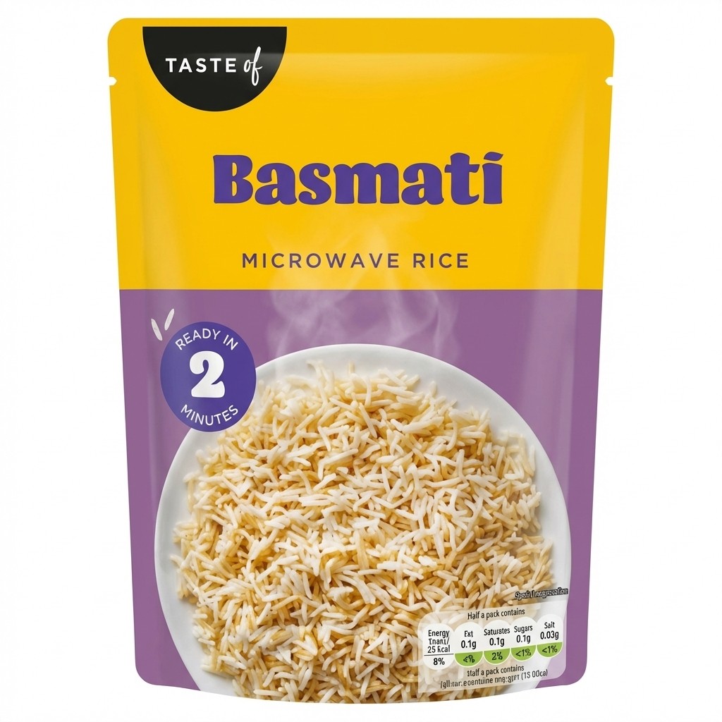 Taste of Basmati Microwave Rice 250g
