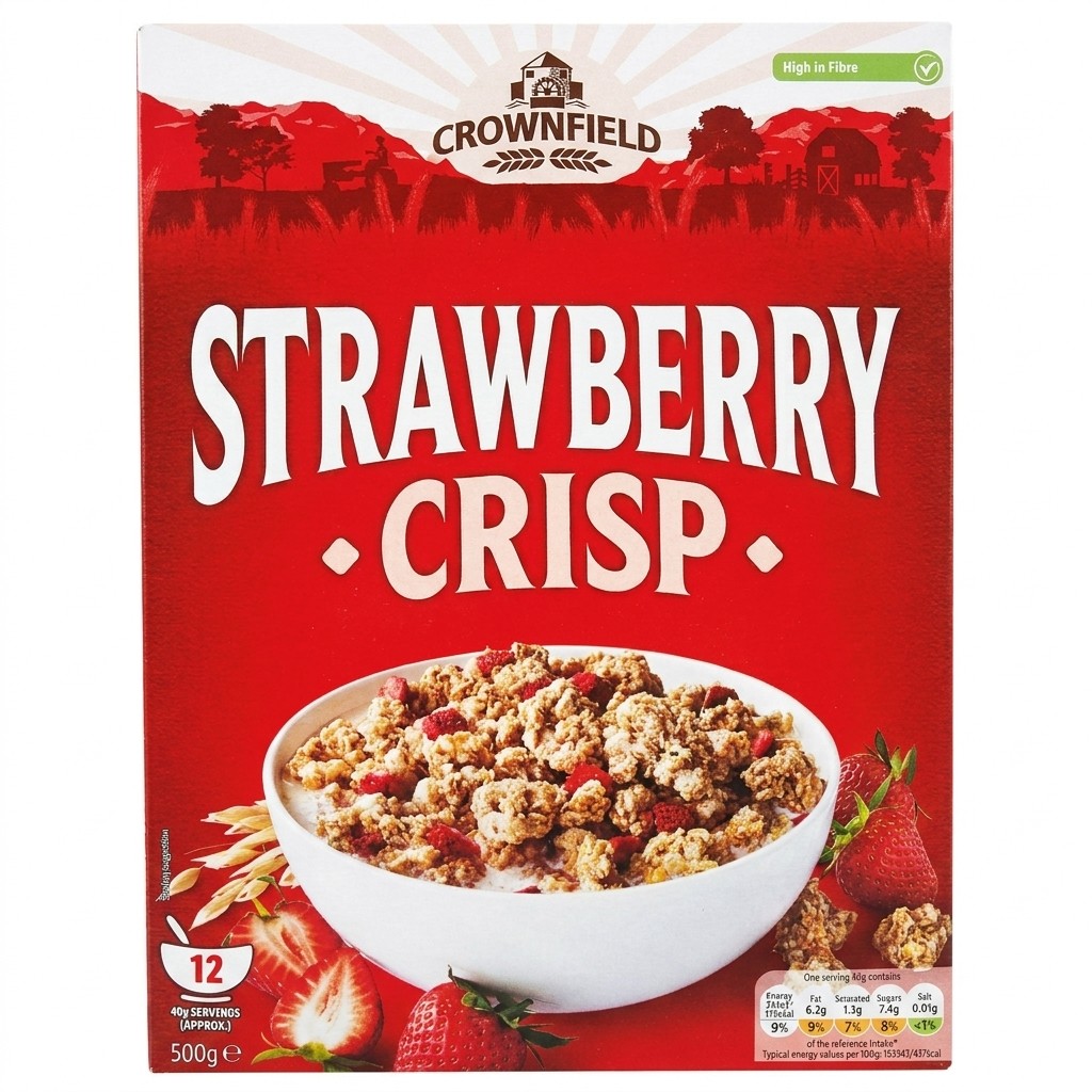 Crownfield Strawberry Crisp 500g