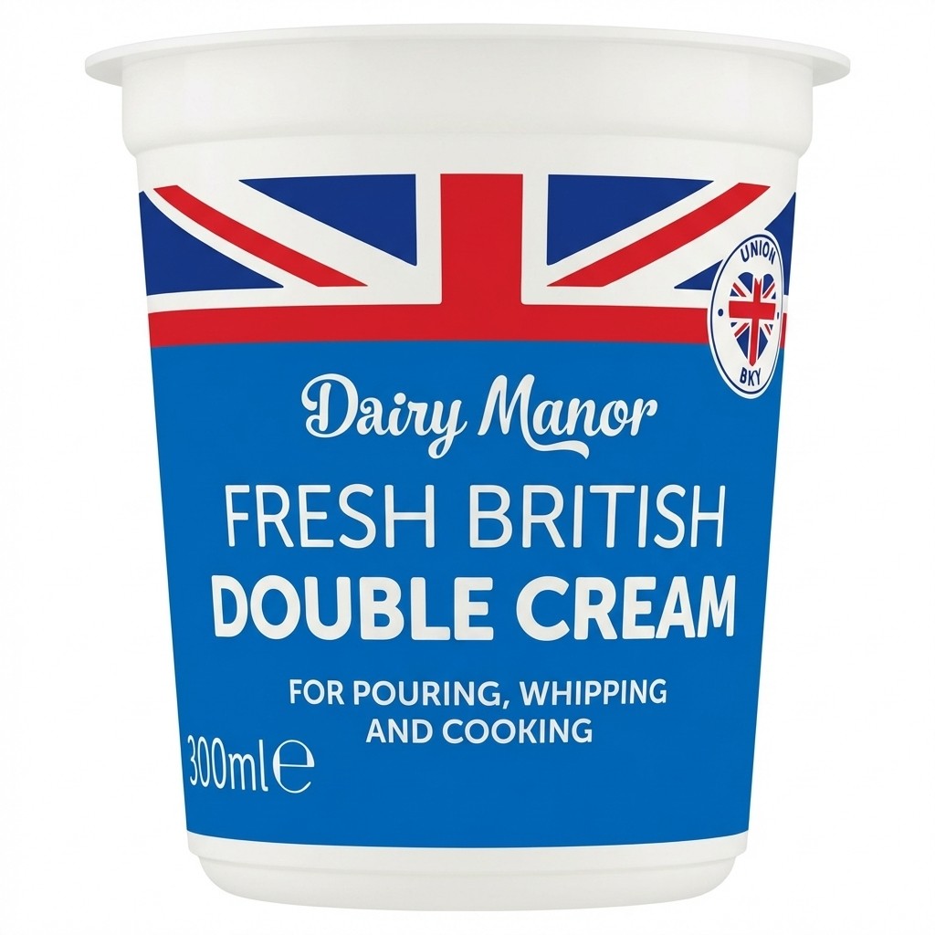 Dairy Manor Fresh British Double Cream 300ml