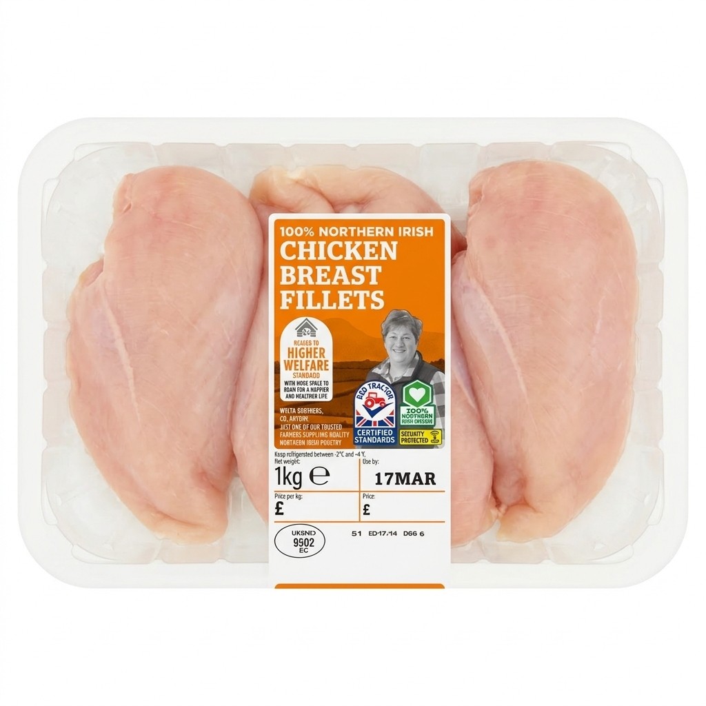 Lidl Higher Welfare Chicken Breast Fillets 1kg