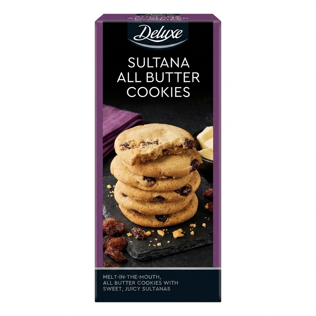 Deluxe Sultana All Butter Cookies 200g