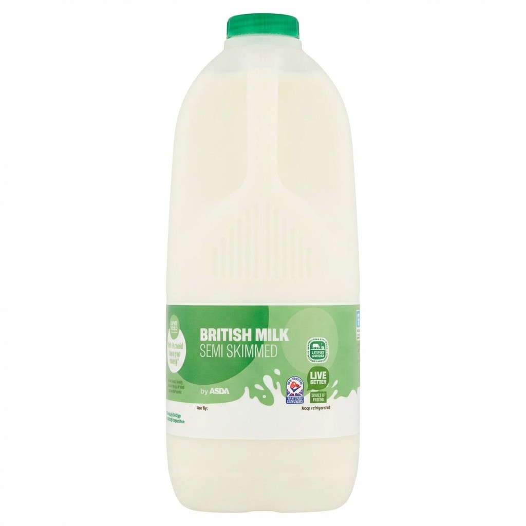 ASDA British Milk Semi Skimmed 2272ml