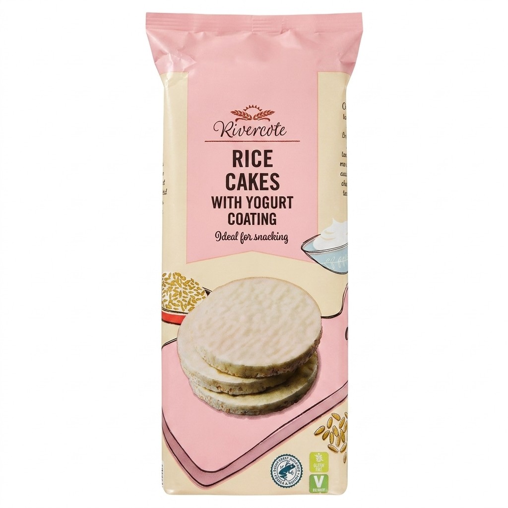 Rivercote Rice Cakes with Yogurt Coating 150g
