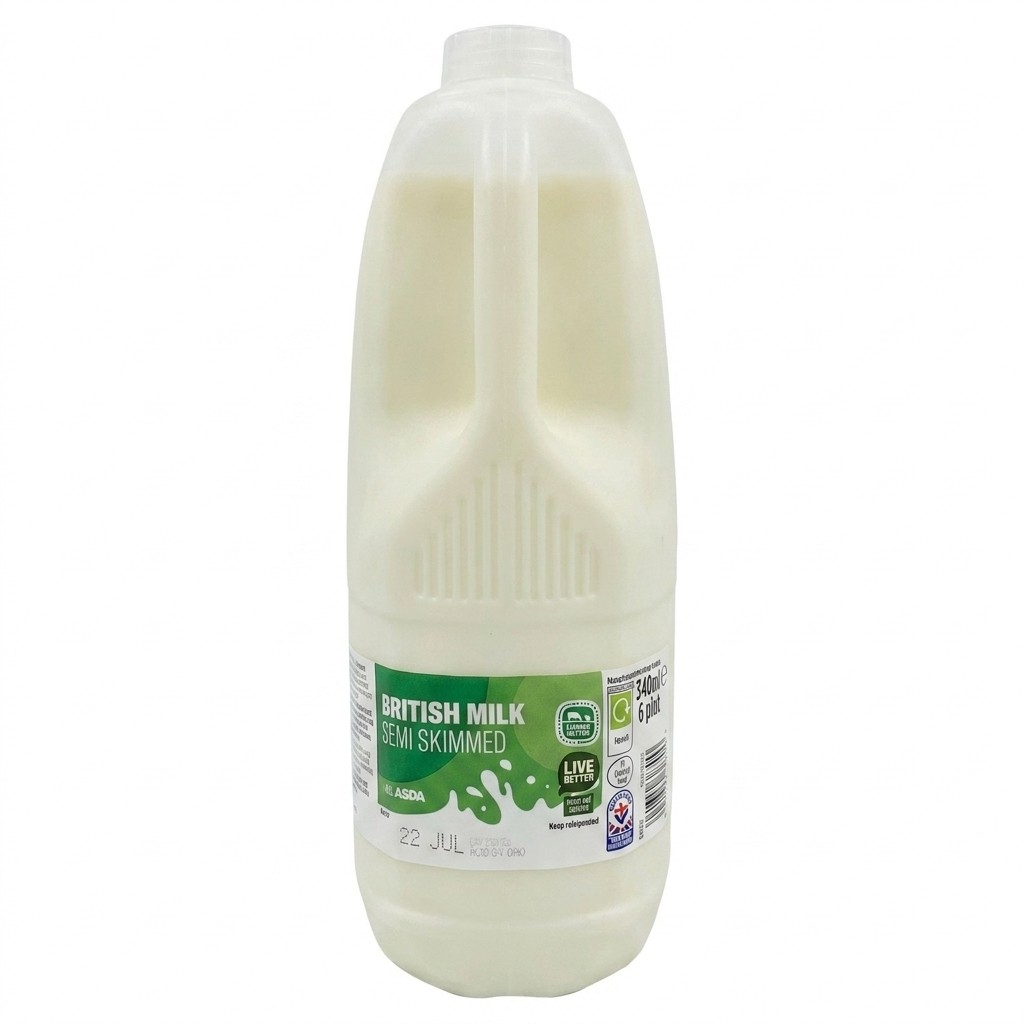 ASDA Welsh Milk Semi Skimmed 3408ml