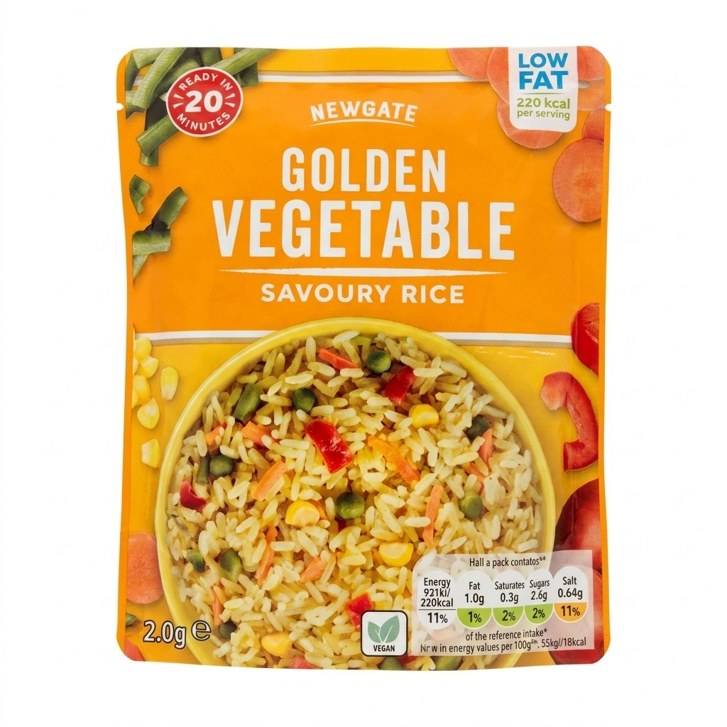 Newgate Golden Vegetable Savoury Rice 120g